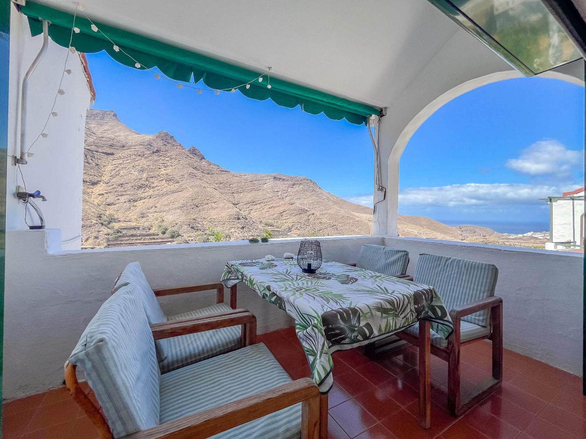 Ferienwohnung Casa Carmen Agaete Con Terraza Y Vistas Al Mar Exterior foto