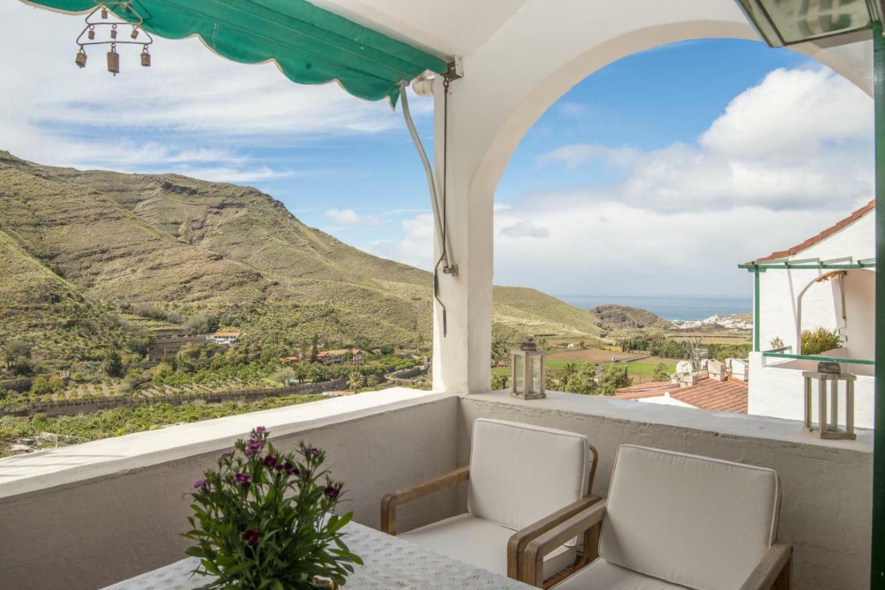 Ferienwohnung Casa Carmen Agaete Con Terraza Y Vistas Al Mar Exterior foto